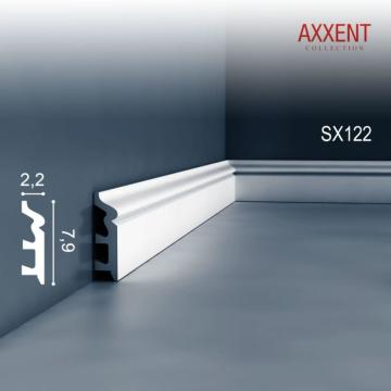 Plinta duropolymer Orac Decor SX122 - 200 x 2,2 x 7,9 mm de la Visaria Design Srl.