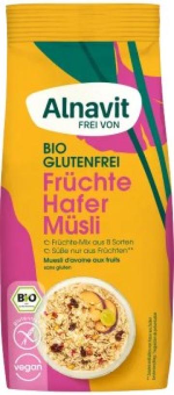 Musli cu ovaz si fructe fara gluten, bio, 350g Alnavit de la Supermarket Pentru Tine Srl