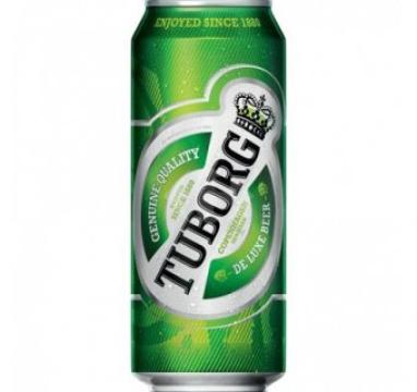 Bere Tuborg doza 0.5l, alc. 5% SGR de la Supermarket Pentru Tine Srl