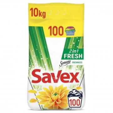 Detergent pudra automat Savex 10Kg 2in1 Fresh