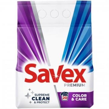 Detergent pudra automat Savex Premium 2Kg Color&Care