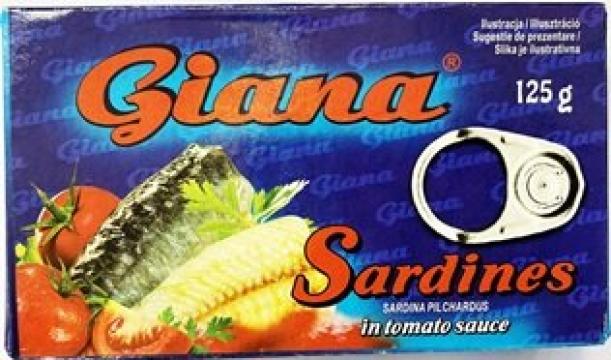 Sardine in sos tomat Giana 125g