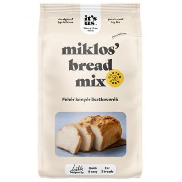 Mix de faina fara gluten pentru paine alba Miklos 1 kg de la Naturking Srl