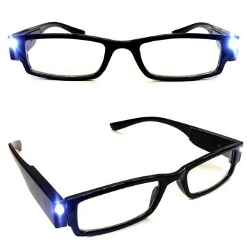 Ochelari pentru citit dotati cu 2 LED-uri si dioptrii +2.00