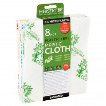 Laveta pentru uz general, plastic free, 8 buc, Maistic