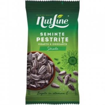 Seminte pestrite de floarea soarelui sarate Nutline 100g de la Supermarket Pentru Tine Srl