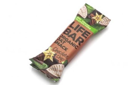 Baton de ovaz cu ciocolata fara gluten bio Lifebar 40g