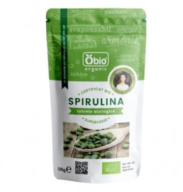 Tablete eco Spirulina 125g Obio de la Supermarket Pentru Tine Srl