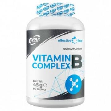 Supliment Vitamin B complex, 90 tablete, 6Pak nutrition de la Supermarket Pentru Tine Srl