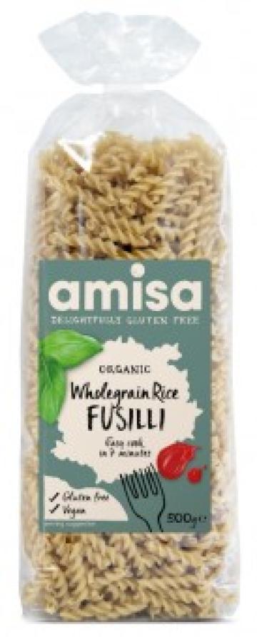 Fusilli din orez integral fara gluten eco 500g Amisa de la Supermarket Pentru Tine Srl