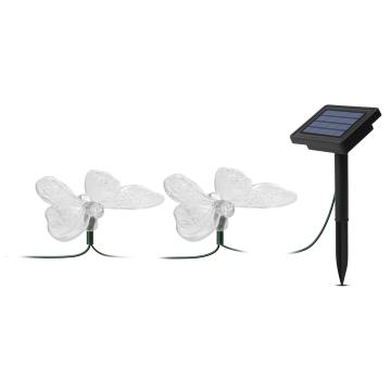 Lampa solara cu LED - fluturi - 2,9 m - 10 LED-uri