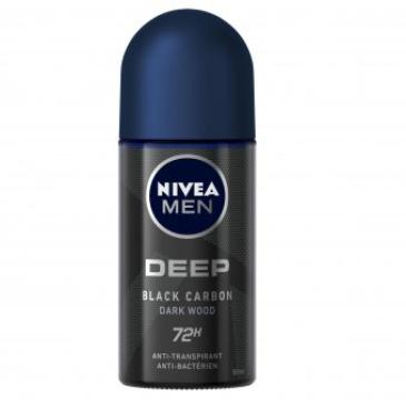 Deodorant Nivea Men Roll-On, Black Carbon, Dark Wood, 50ml de la Supermarket Pentru Tine Srl