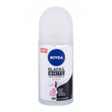 Deodorant Nivea Roll-On Black&White Invisible, Clear, 50ml de la Supermarket Pentru Tine Srl