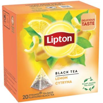 Ceai negru cu lamaie piramide Lipton Lemon 20x2.1g