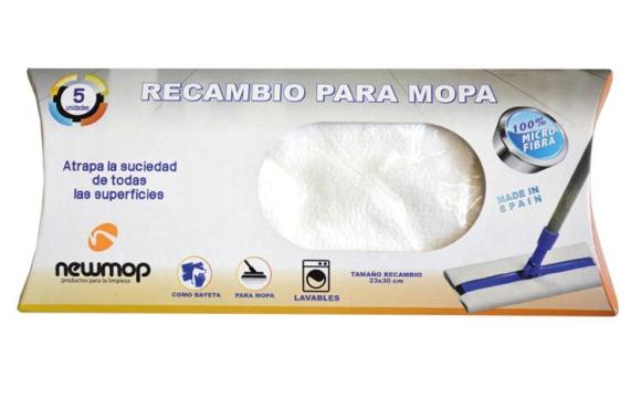 Rezerve microfibra mop Captator praf, 5 buc, New Mop de la Bioclean Diacriss Srl