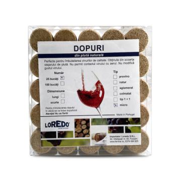 Cutie dopuri Micro 25 buc de la Loredo Srl