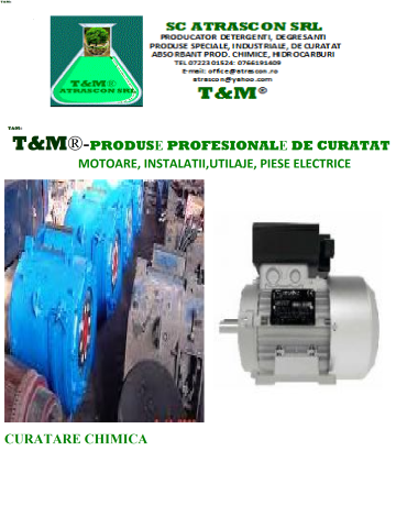 Produse de curatat aparatura electrica de la Atrascon Srl