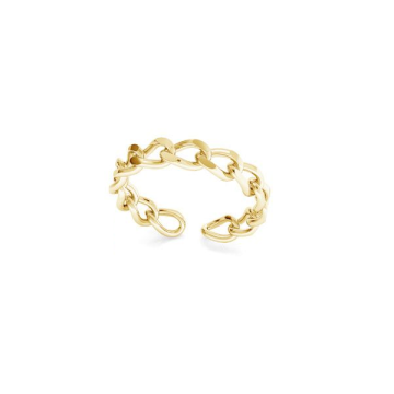 Inel Chain Ring din argint 925, placat cu aur de 18K