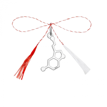 Pandantiv martisor din argint, serotonina mica de la Atelier Lolit Srl