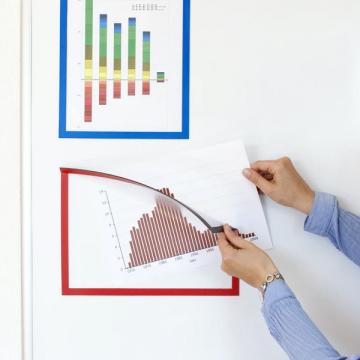 Rama magnetica colorata pentru afisare, format A4