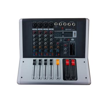 Mixer audio profesional cu amplificare, 4 intrari microfon