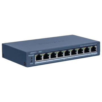 Switch 8 porturi PoE, 1 port uplink RJ45, Management de la Big It Solutions