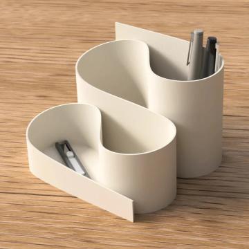 Suport birou pentru pixuri si creioane cu design Onde