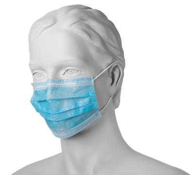 Masti chirurgicale 3 straturi cu elastic IIR - 50 buc de la Medaz Life Consum Srl