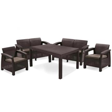 Set de mobilier de gradina Corfu Fiesta, culoare maro de la Leziter Kft.