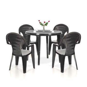 Set mobilier de gradina Lisbon 4+1, grafit de la Leziter Kft.