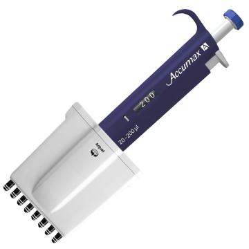 Pipeta automata 8 canale Accumax - 20 / 200 ul de la Medaz Life Consum Srl