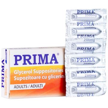 Supozitoare cu glicerina pentru adulti - 2500 mg - 12 bucati de la Medaz Life Consum Srl