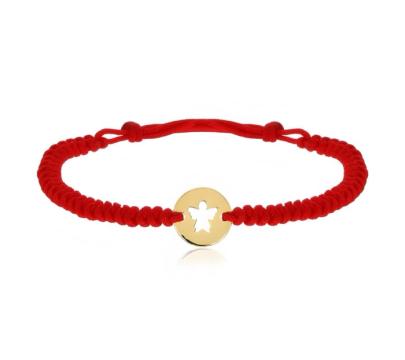 Bratara snur impletit cu ingeras Ariel 10 mm, argint 925