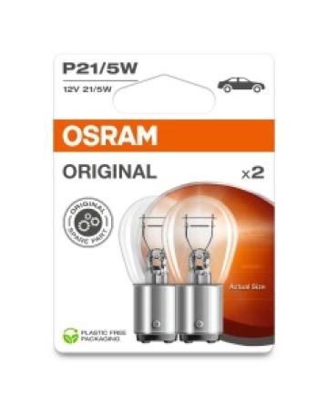 Set 2 Becuri 12V P21/5W Original Blister Osram de la LND Albu Profesional Srl