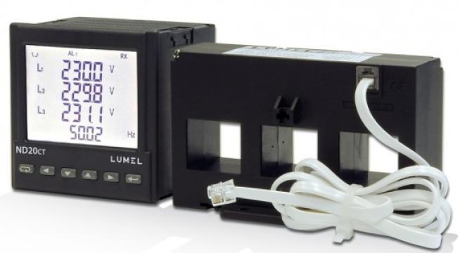Aparat monitorizare Lumel ND20CT-20100E0, 3x230/400 V, 0.1 A de la Braistore Srl