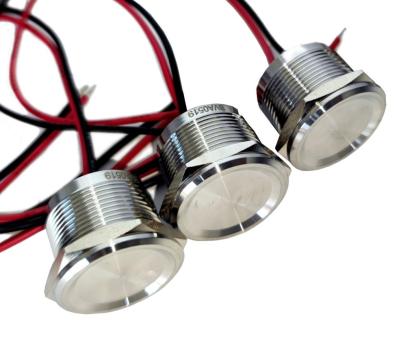 Buton piezoelectric cu revenire BVA PS-0519, 22 mm, inox de la Braistore Srl