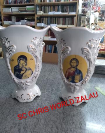 Vaze cu decor religios Silvia Zalau