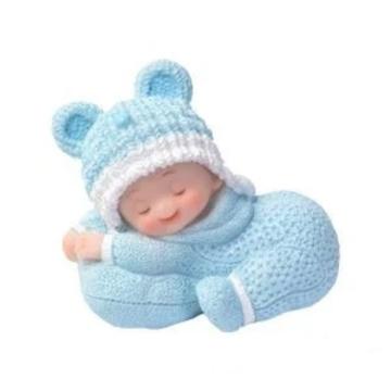 Figurina tort Bebe bleu - Modecor de la Lumea Basmelor International Srl