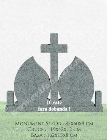 Cruce granit Lacrima Dubla de la Casa Funerara Eva Srl