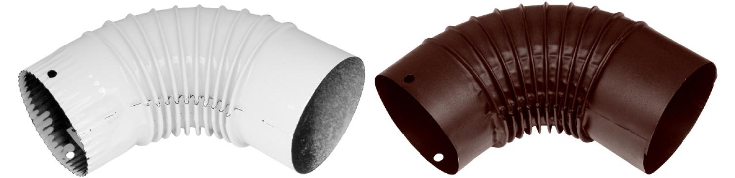 Cot emailat alb / 120mm