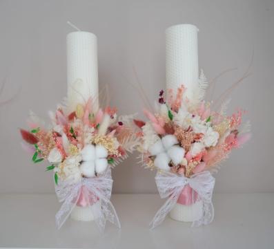 Set lumanari nunta SET02 de la Flower Power Gift