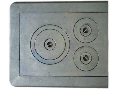 Plita cu rama, 3 ochiuri 720 x 640 mm