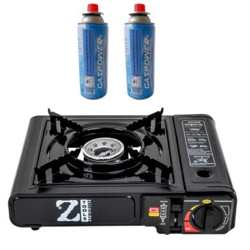 Aragaz camping aprindere automata Piezo si dubla alimentare de la Natural Confort SRL