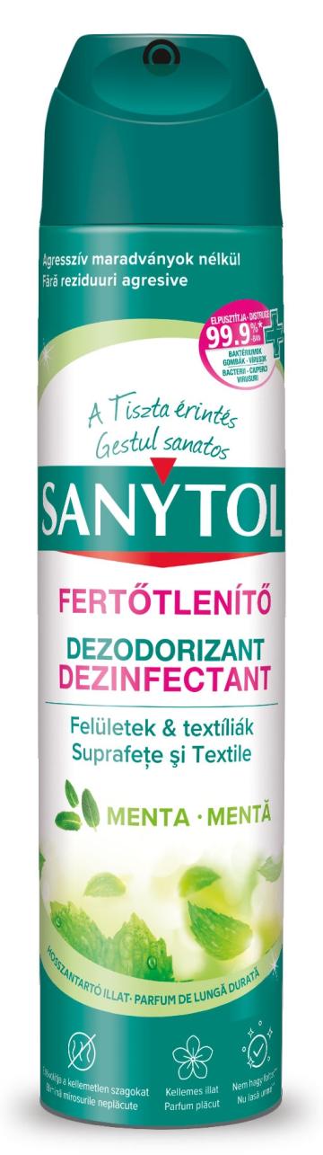 Spray dezinfectant odorizant - menta Sanytol - 300 ml de la Medaz Life Consum Srl