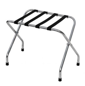 Suport bagaj hotel inox cromat - 60x42x50 cm, pliabil