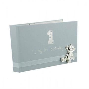 Album foto My 1st Birthday - blue Button Corner de la Krbaby.ro - Cadouri Bebelusi