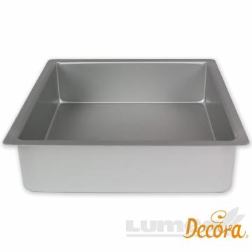 Forma de copt din aluminiu patrat, 10x10x10 cm - Decora