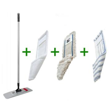 Set mop Magic Click cu 3 rezerve de mop 40 cm de la Servexpert Srl