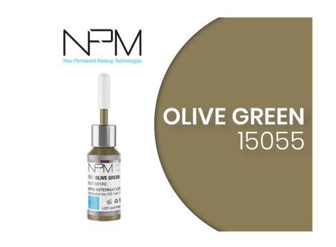 Pigment corector micropigmentare NPM Olive Green 12 ml