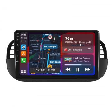 Navigatie android dedicata Fiat 500 (2007 - 2015), 9 inch